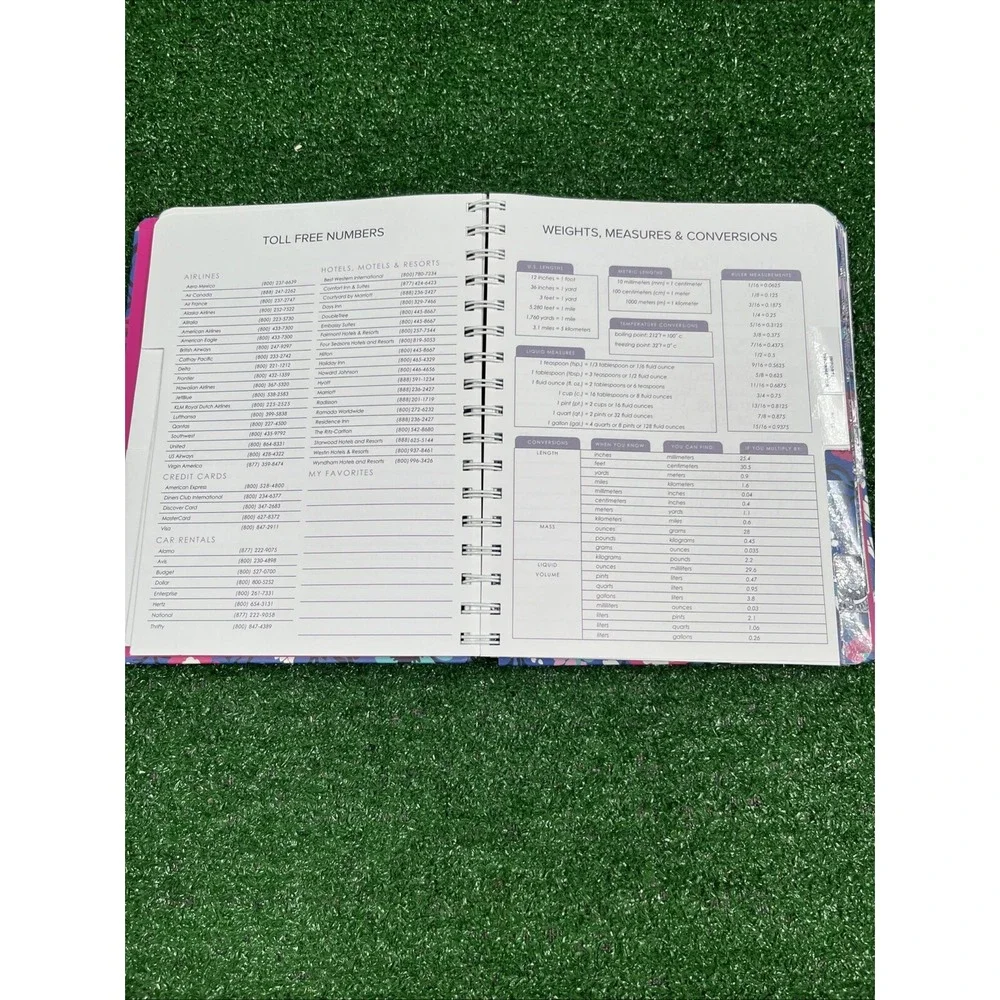 Vera Bradley 12 Month Planner Undated Bloom Berry One‎ Pg Used